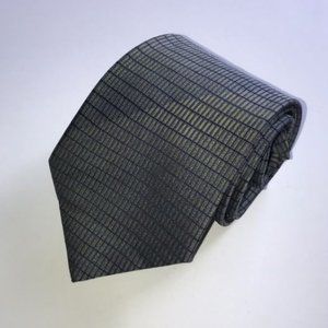 Calvin Klein Silvery Metallic Men’s  100% Silk Tie
